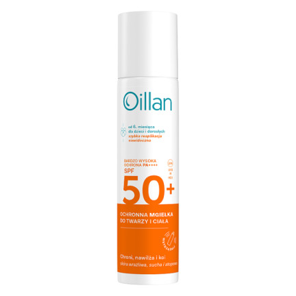 Oillan, mgiełka ochronna SPF 50, 75 ml - zdjęcie produktu