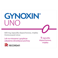Gynoxin Uno 600 mg, kapsułka dopochwowa, 1 sztuka