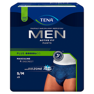Majtki chłonne Tena Men Pants Plus, rozmiar M, 9 sztuk