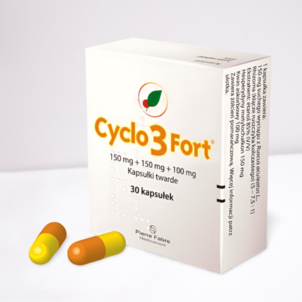 Cyclo 3 Fort 150 mg, 30 kapsułek twardych - PRODUKT LECZNICZY NIEREFUNDOWANY OTC