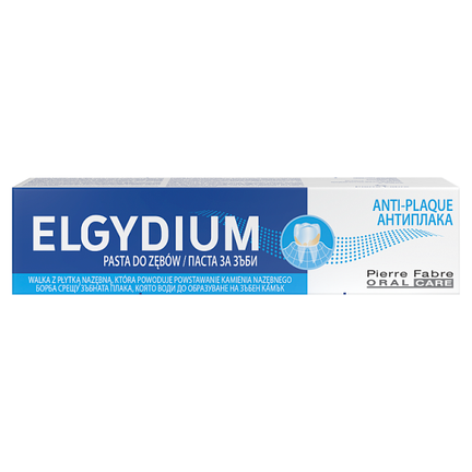 Elgydium Anti-Plaque, antybakteryjna pasta do zębów, 75 ml - zdjęcie produktu