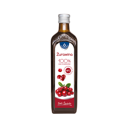 Oleofarm, Sok z żurawiny 100%, 490 ml - zdjęcie produktu