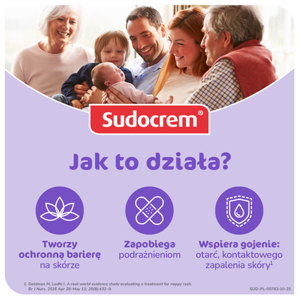   Sudocrem Expert, krem barierowy, pieluszkowe zapalenie skóry, otarcia, 125g  - MERCKLE