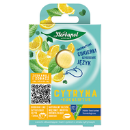 Herbapol Cukierki czyszczące język o smaku cytryny z eukaliptusem, 8 sztuk