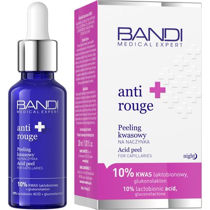 BANDI COSMETICS Bandi Medical Expert Anti-Rouge, peeling kwasowy na naczynka, 30 ml — Inhaltsstoffe i ocena