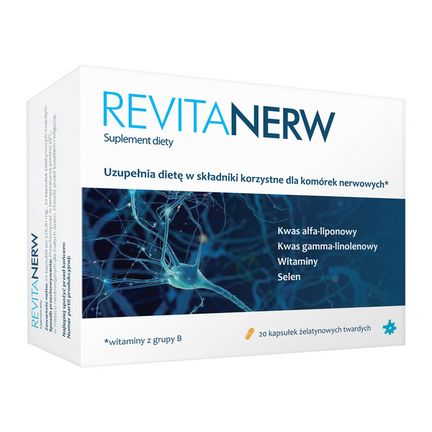 Revitanerw, 20 kapsułek żelatynowych twardych - zdjęcie produktu