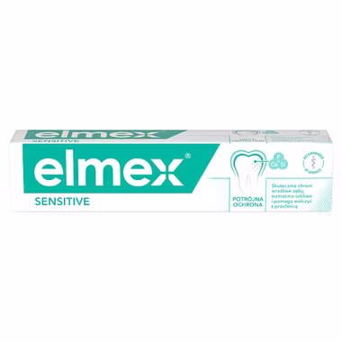 Elmex Sensitive, pasta do zębów z fluorem, 75 ml