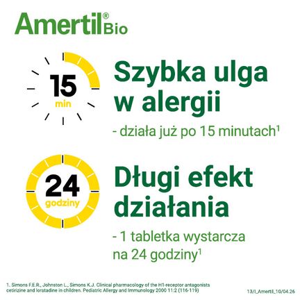 Amertil Bio 10 mg, 10 tabletek powlekanych - TABLETKI POWLEKANE