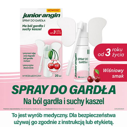 Junior-angin spray do gardła, 20 ml - 5906750263250