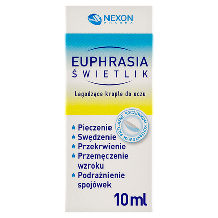 Euphrasia świetlik, krople do oczu, 10 ml - WYRÓB MEDYCZNY