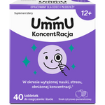 UmmU koncentracja, 12+40 tabletek do rozgryzania i żucia
