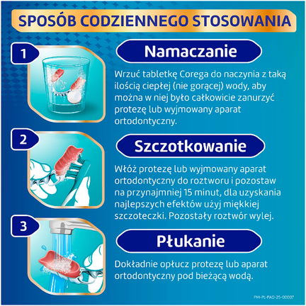 Corega Tabs Bioformel, 120 tabletek