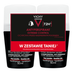 Vichy Homme, antyperspirant w kulce, 72H, 2 x 50 ml