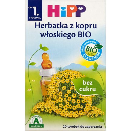 HiPP BIO, herbatka z kopru włoskiego od 1. tygodnia, 30 g - 9062300113195