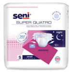 Pieluchomajtki na rzepy Seni Super Quatro, rozmiar S, 10 sztuk