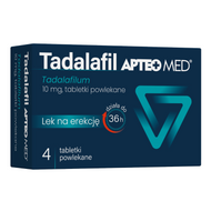 Tadalafil APTEO MED, 10 mg, 4 tabletki powlekane