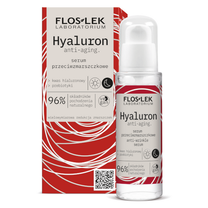 FLOS-LEK Floslek Laboratorium Hyaluron, serum przeciwzmarszczkowe, 30 ml — Składniki i ocena