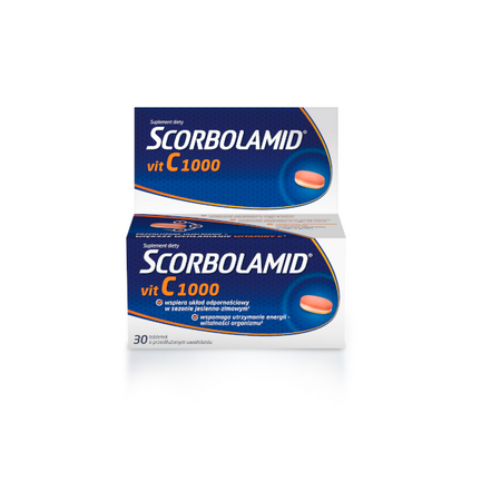 Scorbolamid vit C 1000, 30 tabletek o przedłużonym uwalnianiu - zdjęcie produktu