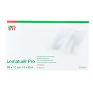 Lomatuell Pro, 10 cm x 10 cm, żelowy opatrunek siatkowy, 1 opatrunek