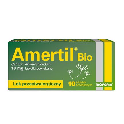 Amertil Bio 10 mg, 10 tabletek powlekanych - zdjęcie produktu