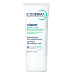Bioderma Sebium Sensitive, łagodzący krem wspomagający leczenie skóry trądzikowej, 30 ml