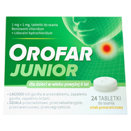 Orofar Junior, 24 tabletki do ssania