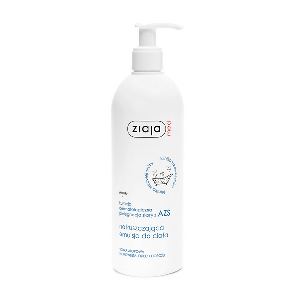 Ziaja Med, Kuracja dermatologiczna pielęgnacja skóry z AZS natłuszczająca emulsja do ciała, 400 ml