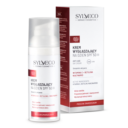 SYLVECO Sylveco Dermo Przeciw Zmarszczkom, krem wygładzający na dzień, SPF 50, 50 ml