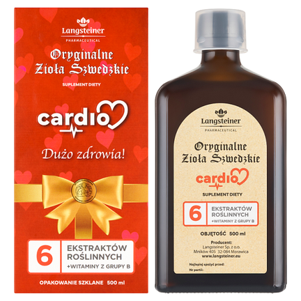 Zioła Szwedzkie Cardio, płyn, 500 ml - zdjęcie produktu