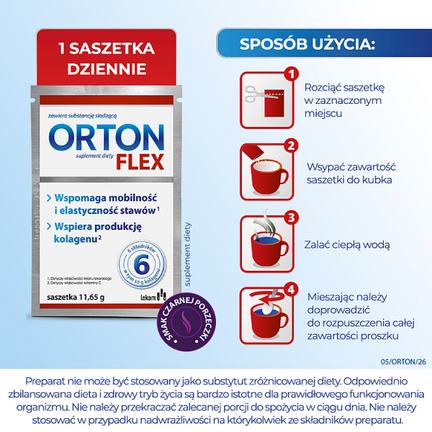 Orton Flex, 34 saszetki  - Niedobór minerałów, Niedobór witamin