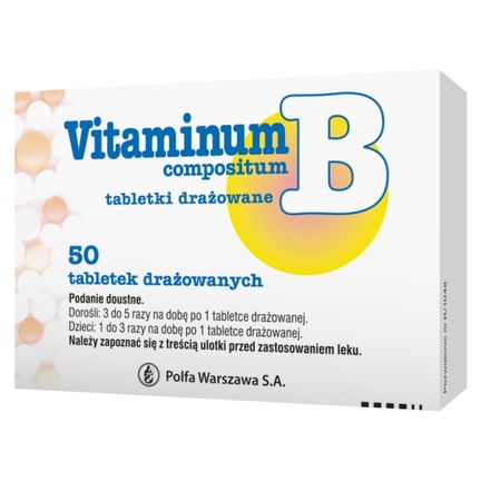Vitaminum B compositum, 50 tabletek drażowanych - zdjęcie produktu