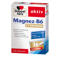 Doppelherz aktiv Magnez-B6 cytrynian, 30 tabletek
