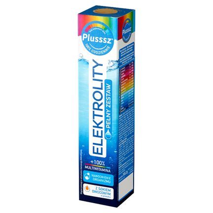Plusssz elektrolity + multiwitamina, 24 tabletki musujące - 5901785306989