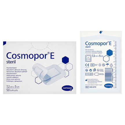 Cosmopor E, 7,2 cm x 5 cm, na rany pooperacyjne i pozabiegowe, 50 opatrunków  - zdjęcie produktu