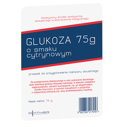 Glukoza 75 g, smak cytrynowy - zdjęcie produktu