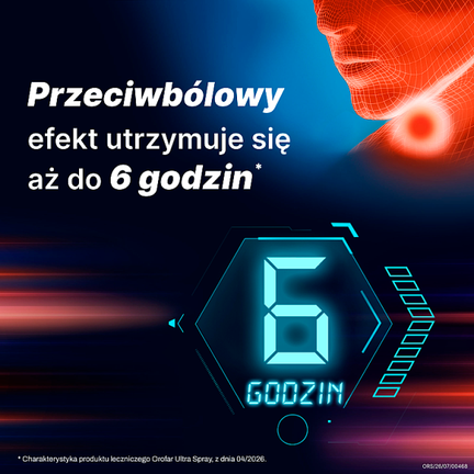 Orofar Ultra Spray, 8,75 mg/dawkę, aerozol do stosowania w jamie ustnej, 15 ml - Dorosły