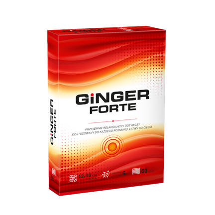 Perfect Plast Ginger Forte, plaster rozgrzewający, 12x18 cm, 50 sztuk - zdjęcie produktu