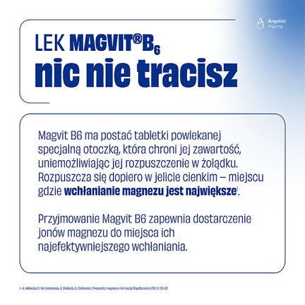 Magvit B6, 50 tabletek powlekanych dojelitowych - Dorosły, Dziecko, Młodzież