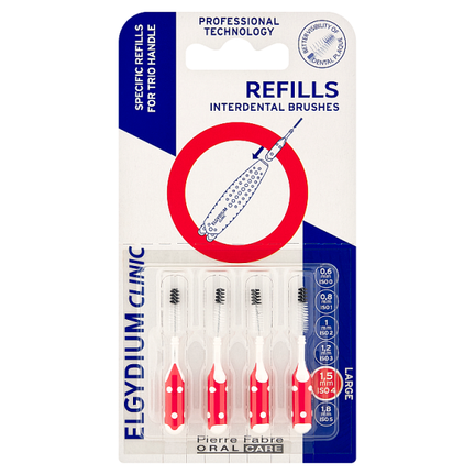 Elgydium, szczoteczka międzyzębowa, Clinic Mono Compact, 4 sztuki - zdjęcie produktu