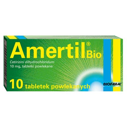 Amertil Bio 10 mg, 10 tabletek powlekanych - zdjęcie produktu