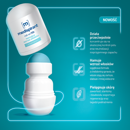 Medispirant, antyperspirant mineralny roll-on, 40 ml  - AFLOFARM FARMACJA