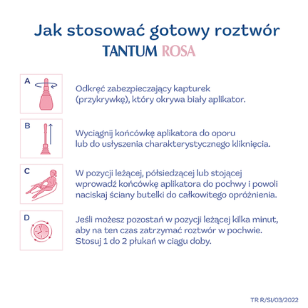 Tantum Rosa  1mg/ml, roztwór dopochwowy, 5 butelek po 140 ml - Układ płciowy