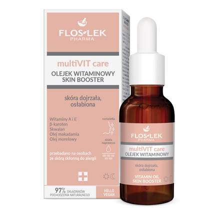 FLOS-LEK Floslek multiVIT care Olejek witaminowy Skin Booster, 30 ml