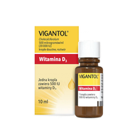 Vigantol 20 000 IU, witamina D3, krople, 10 ml