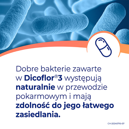 Dicoflor 3, 50 kapsułek - Układ odpornościowy, Układ pokarmowy