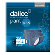 Majtki chłonne Dailee Pant Men Premium Blue+ r. L, 15 sztuk