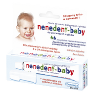 Nenedent Baby, pasta do zębów, 20 ml + szczoteczka silikonowa