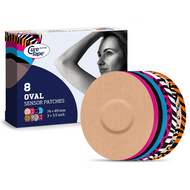 Plastry ochronne na sensor CGM CureTape, mix wzorów, 8 sztuk