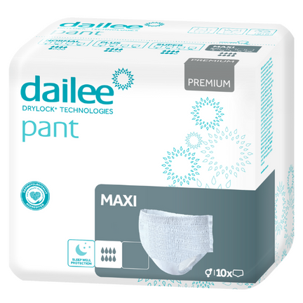 Majtki chłonne Dailee Pant Premium Maxi, rozmiar M, 10 sztuk - zdjęcie produktu