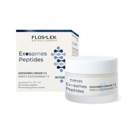 FLOS-LEK Flos-Lek Exosomes Peptides, krem z egzosomami do twarzy zwiększający gęstość skóry, 50 ml — Składniki i ocena